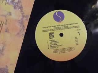 ECHO & THE BUNNYMEN SONGS TO LEARN & SING GREATEST HITS LP W/ LYRIC SLEEVE 3