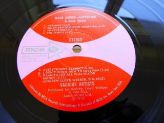 Jesus Christ Superstar - UK 1970 dbl LP ' dogbone ' MCA labels Ex 5