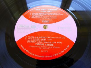 Jesus Christ Superstar - UK 1970 dbl LP ' dogbone ' MCA labels Ex 6
