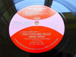 Jesus Christ Superstar - UK 1970 dbl LP ' dogbone ' MCA labels Ex 7