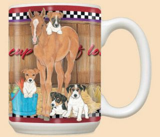 Jack Russell Terrier Ceramic Coffee Mug Tea Cup 15 Oz