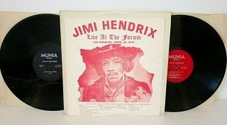Jimi Hendrix - Live At The Forum,  April 25,  1970 2 - Lp,  Munia,  W/insert Flyer