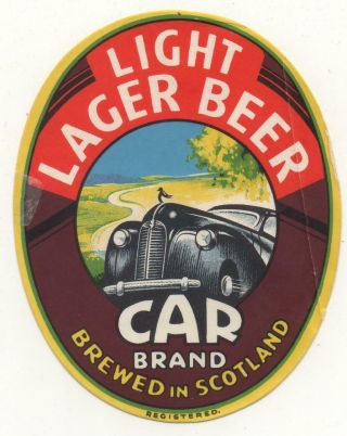 Old Beer Label - Uk - Arrol - Car Brand (b) - Has A Crease