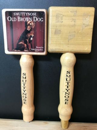Smuttynose Old Brown Dog - Wood Beer Tap Handles - - 2 For 1