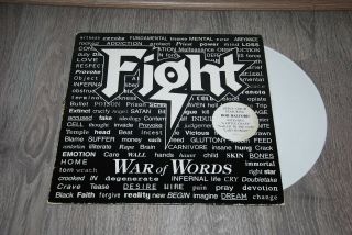 Fight War Of Words Ultra Rare White Vinyl Epic 1993