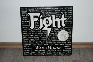 FIGHT War of Words ULTRA RARE WHITE VINYL EPIC 1993 2