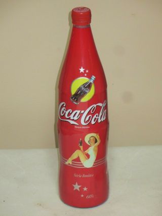 Rare Coca Cola 1l Limited Wrapped Bottle From Canada Full Never Opened