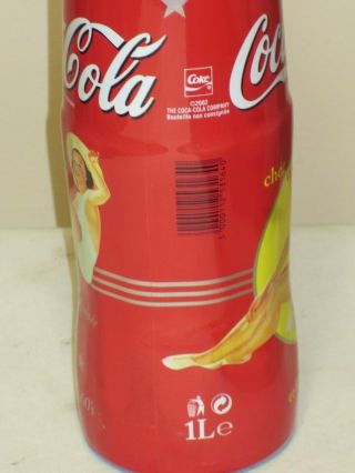 RARE COCA COLA 1L LIMITED WRAPPED BOTTLE FROM CANADA FULL NEVER OPENED 6