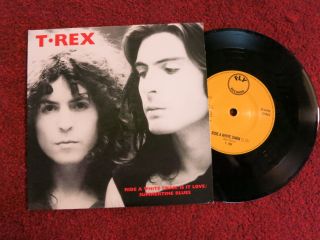 T.  Rex Ride A White Swan - Rare Limited Edition Numbered P/s 7 " Single Vinyl