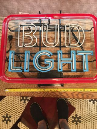 Bud Light Sign Neon Needs Tubing Repair