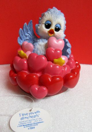 Sonshine Promises I Love You With All My Hearts Inspire Blue Bird Figurine