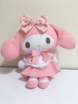 My Melody Girly Sweet Pink Big Stuffed Toys 30cm Plush Doll Japanese F / S