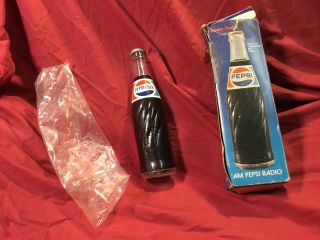 Rare Vintage Pepsi Cola 10  Soda Bottle Am Radio Radio Shack