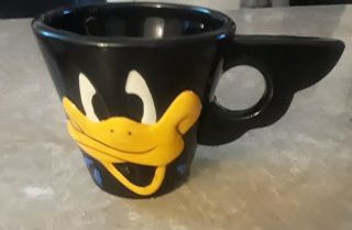 Warner Bros Looney Tunes Daffy Duck 3d Ceramic Coffee Tea Mug Black