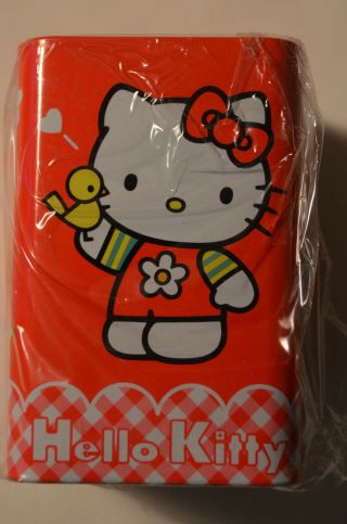 Hello Kitty With Teddy Bear By Sanrio Vintage 1998 Pencil Can