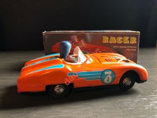 Vintage Voiture De Course Friction Race Car Mf 800 Made In China