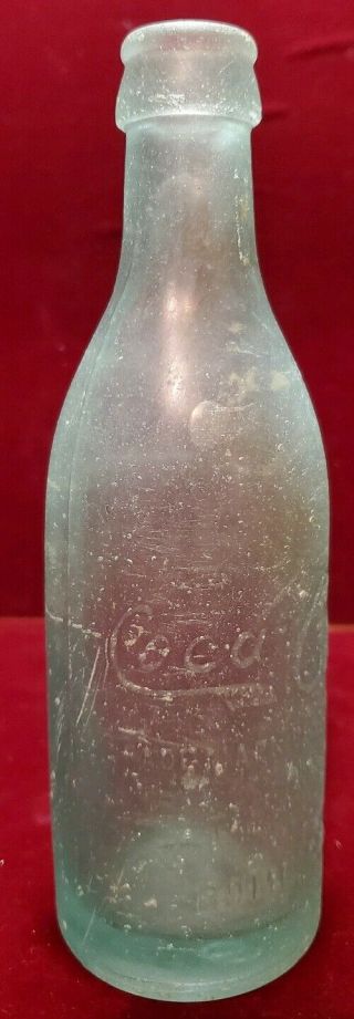 Antique Coca - Cola Middle Script Root Glass Soda Bottle Straight Side Rome Ga