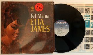 Etta James - Tell Mama - 1968 Us 1st Press Lps - 802 Vg,  In Shrink Sonic Cleaned