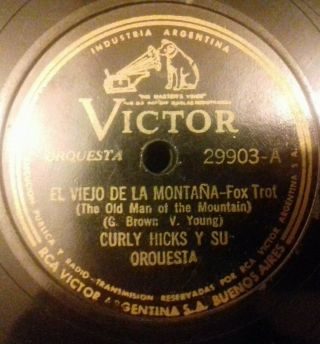 Curly Hicks Y Su Orquesta - El Viejo De La MontaÑa/diga - Diga Doo - Victor