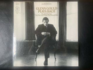 Glenn Gould 3 Lp Box Set Plays Bach Columbia D3l 354