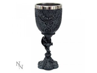 Nemesis Now Protector Dragon Goblet 18.  5cm Gothic Chalice Pagan Wine Cup Gift