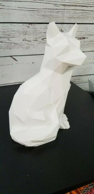 Fox Sculpture - Low Poly Design - Large Size - Znet3D 3