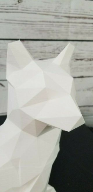 Fox Sculpture - Low Poly Design - Large Size - Znet3D 4