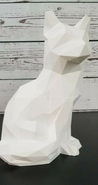 Fox Sculpture - Low Poly Design - Large Size - Znet3D 7