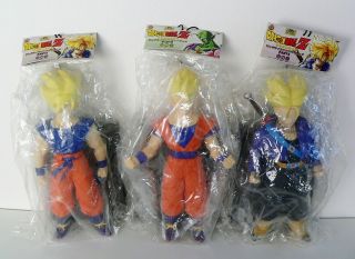 Dragon Ball Z Big Size Soft Vinyl Figure Saiyan Son Goku,  Gohan,  Trunks