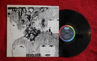 The Beatles Revolver Early U.  S.  Stereo Lp Black Capitol Label 4 Cover