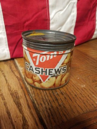 Vintage Toms Cashews Tin Can