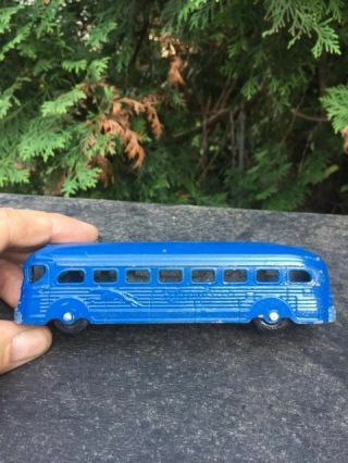 Vintage Tootsie Toy Metal Die - Cast Greyhound Bus 1940 