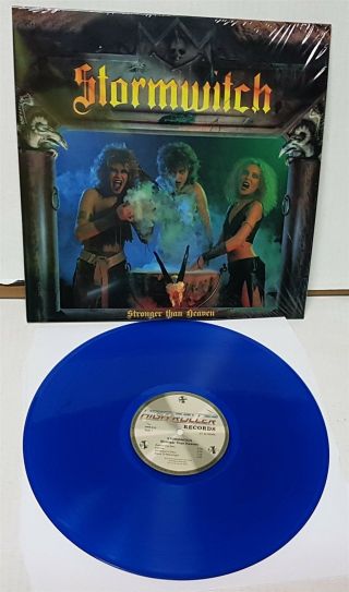Stormwitch Stronger Than Heaven Blue Vinyl Lp Record 2018 Reissue