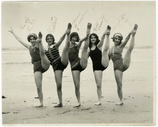 Vintage 1920s Swim - Easy Swimsuits Bathing Beauties Spirited Athletic Photograph