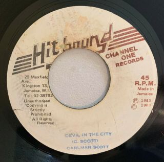 Carlman Scott - Devil In The City - Hit Bound (roots 7)