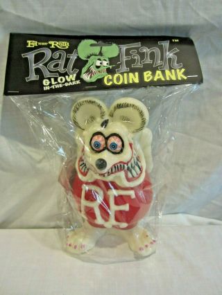 Rat Fink Glow In The Dark Bank,  (bh)