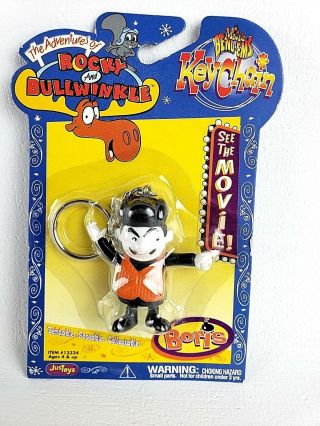 The Adventures Rocky And Bullwinkle Micro Bend - Ems Keychain Boris Just Toys 2000