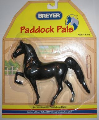 Breyer Horse Paddock Pals American Saddlebred Black 1603 Nib