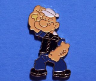 Popeye - Arm In The Air - The Sailor Man Cartoon - Vintage Lapel Pin - Hat Pin