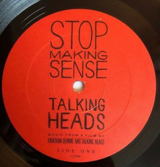 Talking Heads - Stop Making Sense - 1984 US 1st Press VG,  Ultrasonic 4