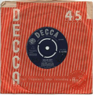 Goldie & The Gingerbreads - Sailor Boy 7 " 45 Vinyl Rare 60s Mod Soul Single