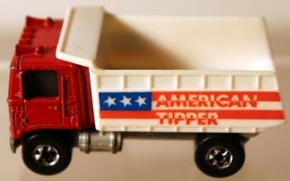 Dte 1976 Hot Wheels Bw 9118 Red/white American Tipper Hauler Dump Truck