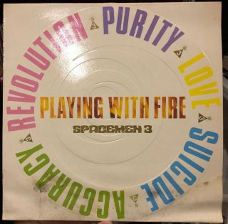 Spacemen 3 Playing With Fire Uk Vinyl Lp Issue Embossed Sleeve