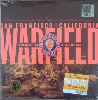 Grateful Dead - The Warfield,  San Francisco 10/9 & 10/10/80 2 - Lp Rsd Pressing Nm