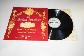 Sax 2373 Columbia B/s Ed1 Stereo Uk 1960 - Beethoven Symphony No.  5 Klemperer Ex,