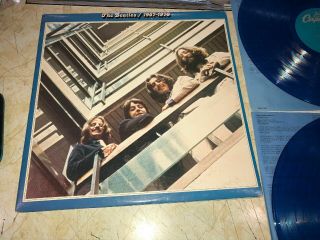 THE BEATLES 1967 - 1970 / BLUE VINYL / 1978 CAPITOL RECORDS 2X / SEBX - 11843 / EX 2