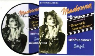 Into The Groove 7 " Vinyl Madonna Picture Disc With Fold - Out Poster Pic Sleeve