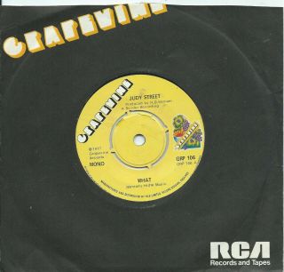 Judy Street:what/you Turn Me On:uk Grapevine:northern Soul Re - Issue