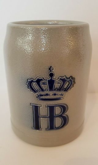 Hb Hofbrauhaus Beer Stein Mug Made In Germany Mug 0.  5 Liters Stoneware