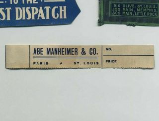 (10) Vintage Advertising Labels St Louis MO Missouri Shot Tower etc wz5199 7